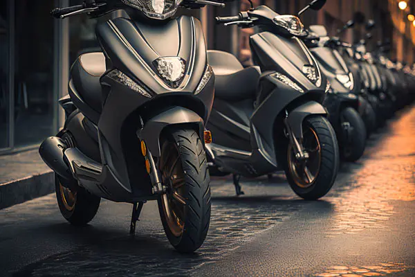 Estilo de motocicleta elétrica favorecido por jovens
